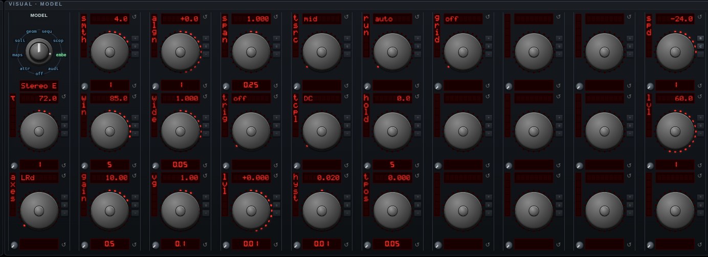 The parameter knobs for Stereo Embedding