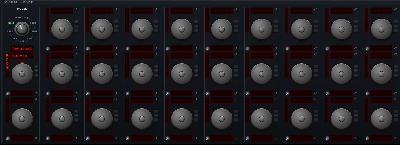 The parameter knobs for Terminal Animation