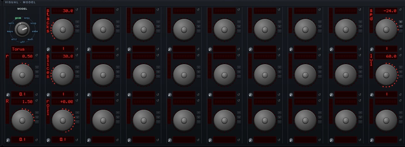 The parameter knobs for Torus