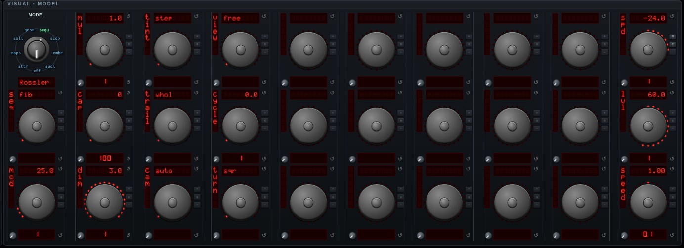 The parameter knobs for Turtle Path